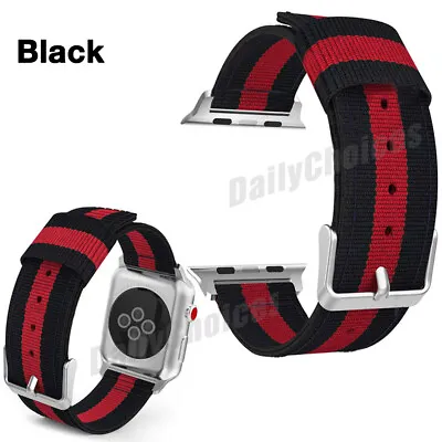 $5.69 • Buy For Apple Watch Band Series 7/6/5/4 Woven Nylon 38/40/42/44/41/45mm IWatch Strap