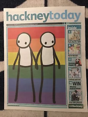 £150 • Buy STIK Hackney Today 2016 Newspaper London Pride Rainbow Poster LGBTQ