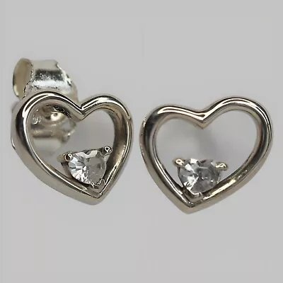 Genuine ASYMMETRIC HEARTS OF LOVE PANDORA Earrings STUD 297813CZ Retired • $55