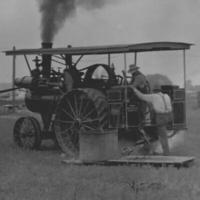 Steam Engine Tractor Powering  Thrasher Fort Wayne Indiana 1965  - A21 • $78.50
