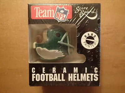PHILADELPHIA EAGLES-Vintage-'95-The Score Board-Mini Ceramic Football Helmet-NIB • $12.79