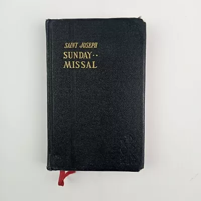 Saint Joseph Sunday Missal Confraternity Version Large Type Latin English 1960 • $12.99