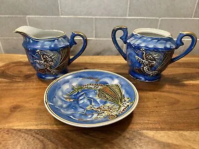 Tea Coffee Set Pieces Japan Moriage Dragon Ware Hand Painted • $35