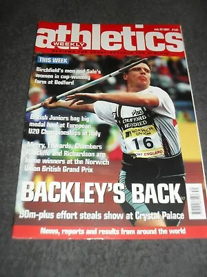 £0.99 • Buy Athletics Weekly Issue July 25th 2001 Steve Backley.