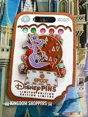 2023 Disney Parks Christmas Gingerbread Epcot Center LE Pin Figment • $89.95