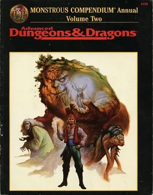 MONSTROUS COMPENDIUM ANNUAL VOLUME TWO VGC! 2158 AD&D D&D TSR Monster Manual • $34.95