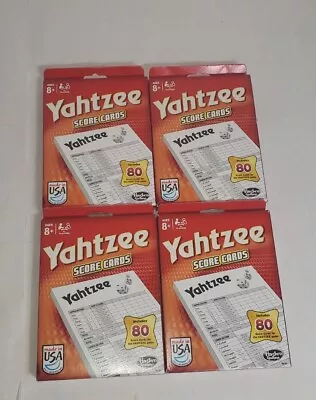 Hasbro Gaming: Yahtzee 80 Score Cards/Pack - 4 Packs (320 Sheets) (06100) *NEW* • $31