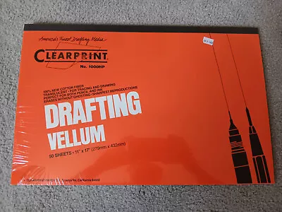 Clearprint Drafting Vellum Paper 50 Sheets 11x17in NEW • $22.99