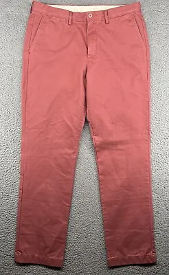 J. Crew Urban Slim Fit Broken-In Chino Pants Men’s 34x32 Pink Peach NWT • $25.49