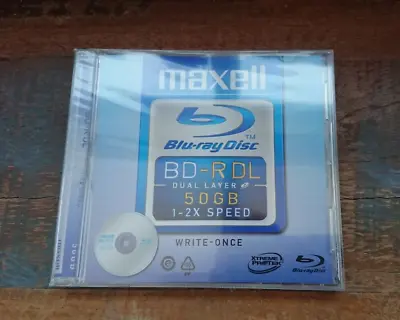 Maxell Blu-ray Disc BD-RDL Dual Layer 50GB (SEALED) • £19.95