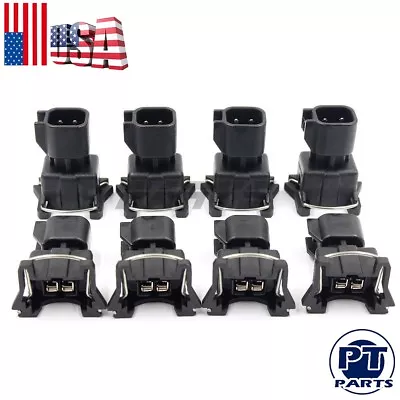 $7.98 • Buy 8x Fuel Injector Connector Adapter EV6 To EV1 USCAR LS2 LS3 LSX LS1 LT1 TPI