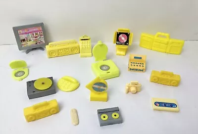 Barbie Doll Vintage 80s Accessories Yellow Electronics Music Phone TV • $15.99