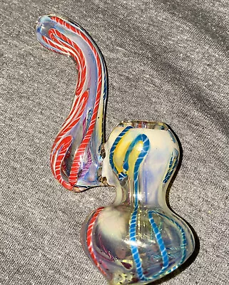 5 Inch Handmade Rainbow Swirl Vortex Bubbler Tobacco Smoking Bowl Glass Pipes • $10