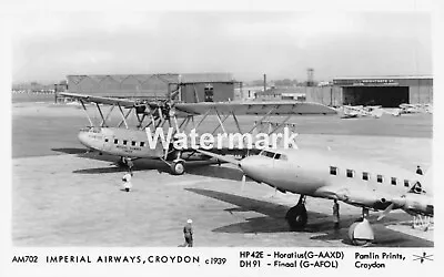 5075. De Havilland & Handley Page Imperial Airways Aircraft. Croydon. C. 1939 • £1.95