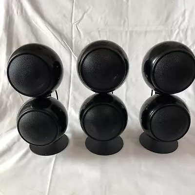 Orb Audio Mod2 Gloss Black Speakers LeftCenter Right 3.0 Channel With Stands • $199