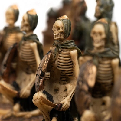 £223.63 • Buy ZOMBIES: Handpainted Chess Set With Leatherlike Chess Board