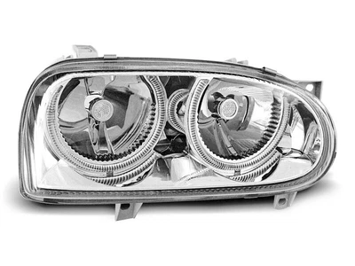 $243.86 • Buy Фары для For VW GOLF 3 III 91-97 Angel Eyes Chrome DEPO CH LPVW01WM XINO CA