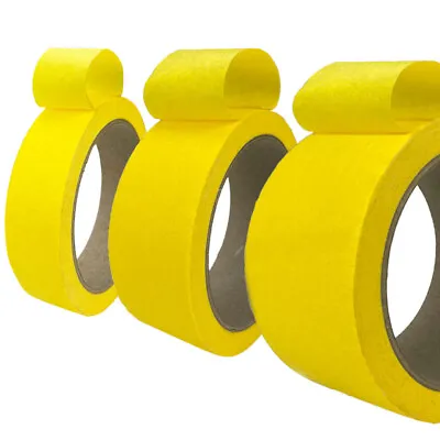 Yellow Automotive Painters Cars Masking Tape 60 Yards - Size / Quantity Choices • $11.66