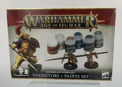 Warhammer Age Of Sigmar Vindictors And Paints Set NEW AND SEALED  • £13.99