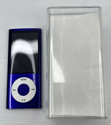 Apple IPod Nano 5th Gen (A1320) Purple 8GB W/ Cable & Case - Works-Dead Battery • $50