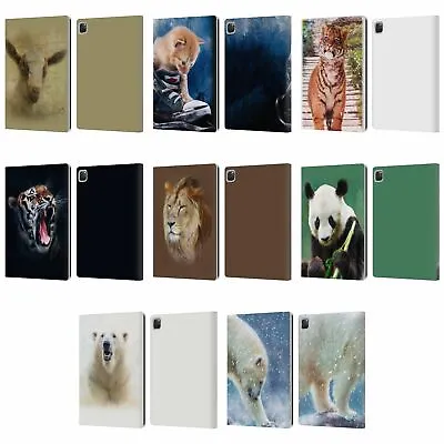 OFFICIAL SIMONE GATTERWE WILDLIFE LEATHER BOOK WALLET CASE COVER FOR APPLE IPAD • £24.95
