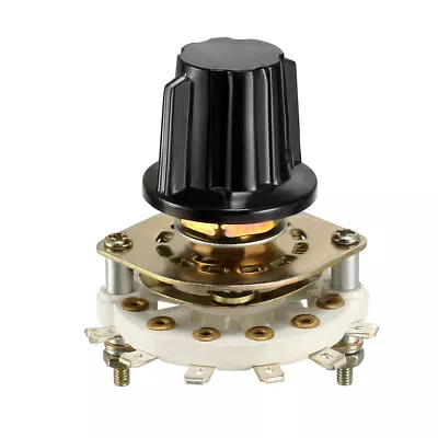 1P5T 1 Pole 5 Position 1 Deck Band Channel Rotary Switch Selector With Knob • $14.74