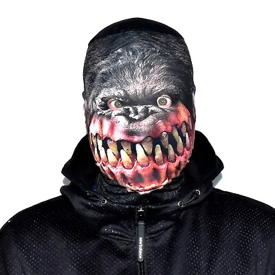 Gruesome Gorilla Grin Halloween Lycra Fabric Face Mask Scary Horror FS094 • $14.96