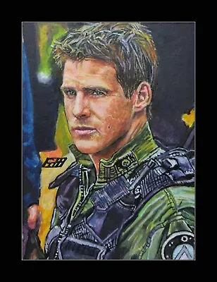 Cameron Mitchell-Stargate SG1 Original Painted Sketch Card ACEO By Gavin Hunt • £50