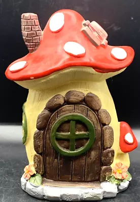 Mushroom FAIRY GARDEN Cottage House 5.5” Resin • $19.20