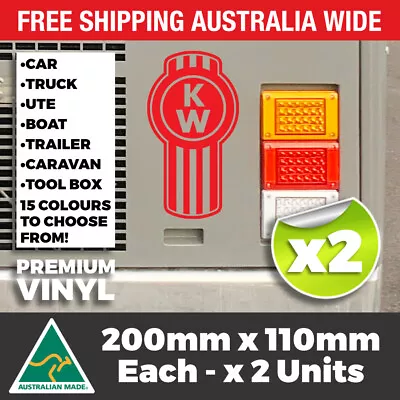 2 X KENWORTH BUG Sticker Decal - Truck Windshield Tool Box 4x4 Ute Trailer Car • $6.75