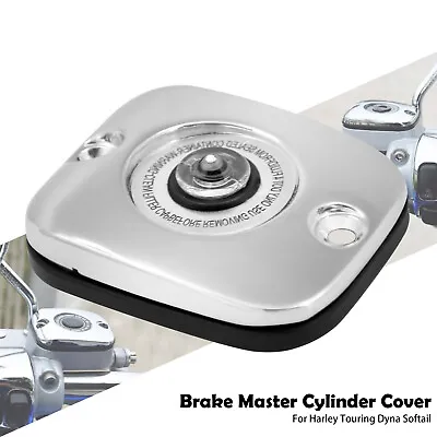 Chrome Front Brake Master Cylinder Cover Fit For Harley Touring 05-07 Dyna 06-17 • $21.84