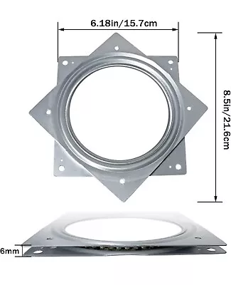 6 Inch Square Lazy Susan Turntable Bearings Heavy Duty Swivel Plate • $8.99