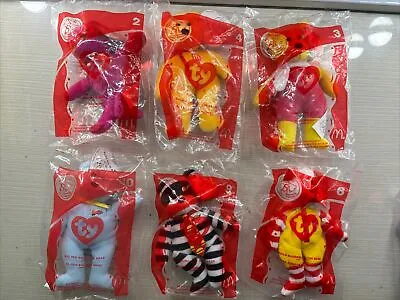 Ty Beanie Babies Happy Meal 25th Anniversary McDonalds 2004 Toys Set Of 4 • $14.99