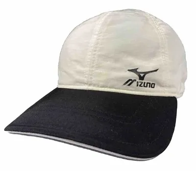 MIZUNO Hat White /Black 100% Nylon Athletic Running Gym Golf Course Baseball Cap • $19.99