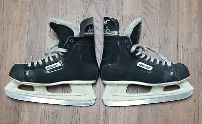 BAUER Vintage Black Panther Hockey Skates Canstar Made In Canada Men's 8.5 D • $39.99