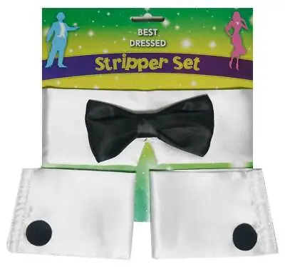 3 Piece Male Stripper Set Buff Butler Funny Fancy Dress Costume • $3.67