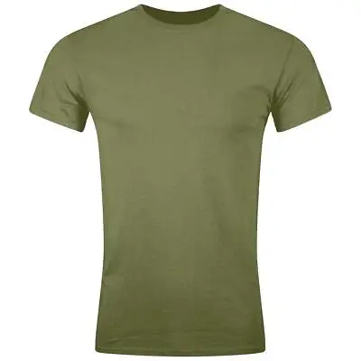 Mens Gildan Heavy Cotton Plain Short Sleeve T-Shirt Crew Neck S-2XL 175-185gsm • £7.45