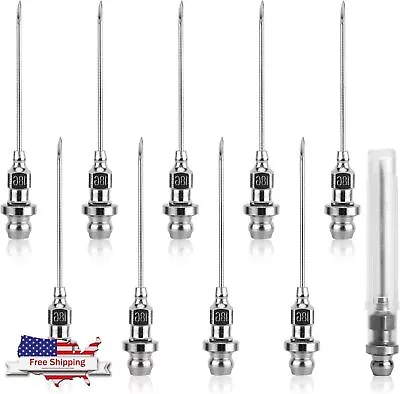 10 Pack Grease Injector Needle 18 Gauge Nozzle Bearing Sealed Joint Dispenser • $15.49
