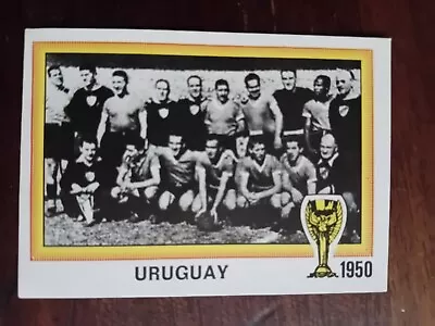 Panini Argentina 78 World Cup Sticker No 13 Uruguay Team 1950 • £1.50