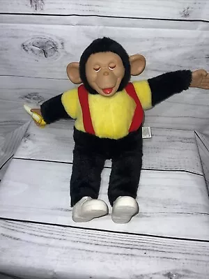 Mr. Bim Zip Zippy Plush Monkey With Banana Stuffed Toy Rubber Face • $40