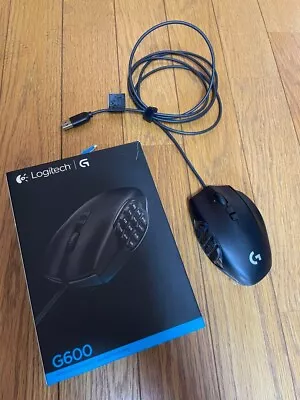 MMO Gaming Mouse Logitech G600t Button 20 Mounted On The Highest 8 200dpi USED • $91.99