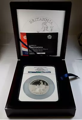 2013 NGC PF70 UCAM | GREAT BRITIAN - 5oz SILVER Britannia W OGP #42861P • $524.95