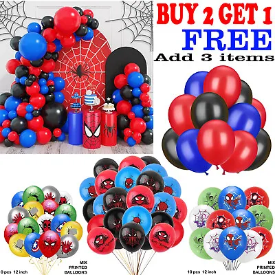 MARVEL SPIDERMAN Superhero Birthday Party Balloons Children Kids Decorations UK. • £4.45