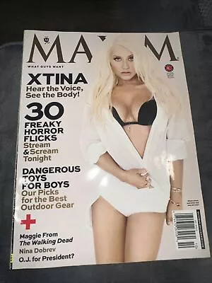 MAXIM Magazine #187 October 2013 Christina Aguilera Mika Newton Playboy Sexy  • $5