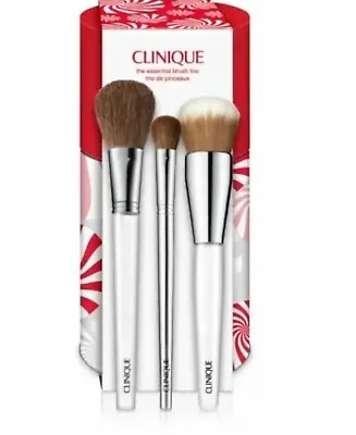 Clinique The Essential Brush Trio: Foundation Blush & Eye Shader Brush - NIB • $37.90