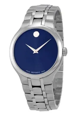 Brand New Movado Men’s Blue Dial Stainless Steel Watch 0606369 • $399