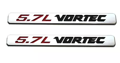 2x 5.7L Vortec Hood Emblems Engine Badge 3D Silverado Z71 Car Sierra Chrome • $14.44