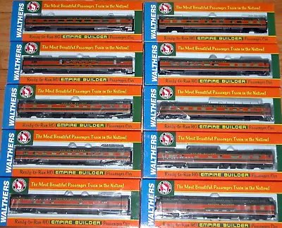 Ho Walthers Great Northern Empire Builder 10 Car Set Lounge Observation Dome... • $1089.99