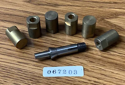 Nos LEVIN 10mm “D” Taper Collet Set With 6 Brass Arbors  Jeweler’s Lathe • $50