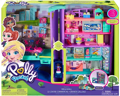 Polly Pocket Pollyville Mega Mall Playset With Doll & Accessories • $139.99